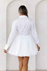 Stylish Adventures Shirt Dress White