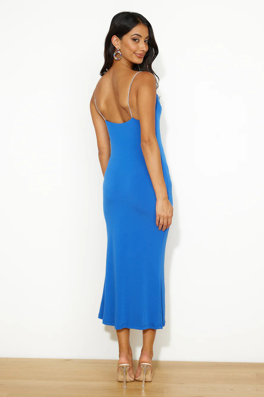 Look At That Midi Dress Royal Blue