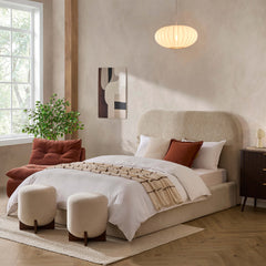 Aintree Ottoman Storage Bed - Textured Oatmeal