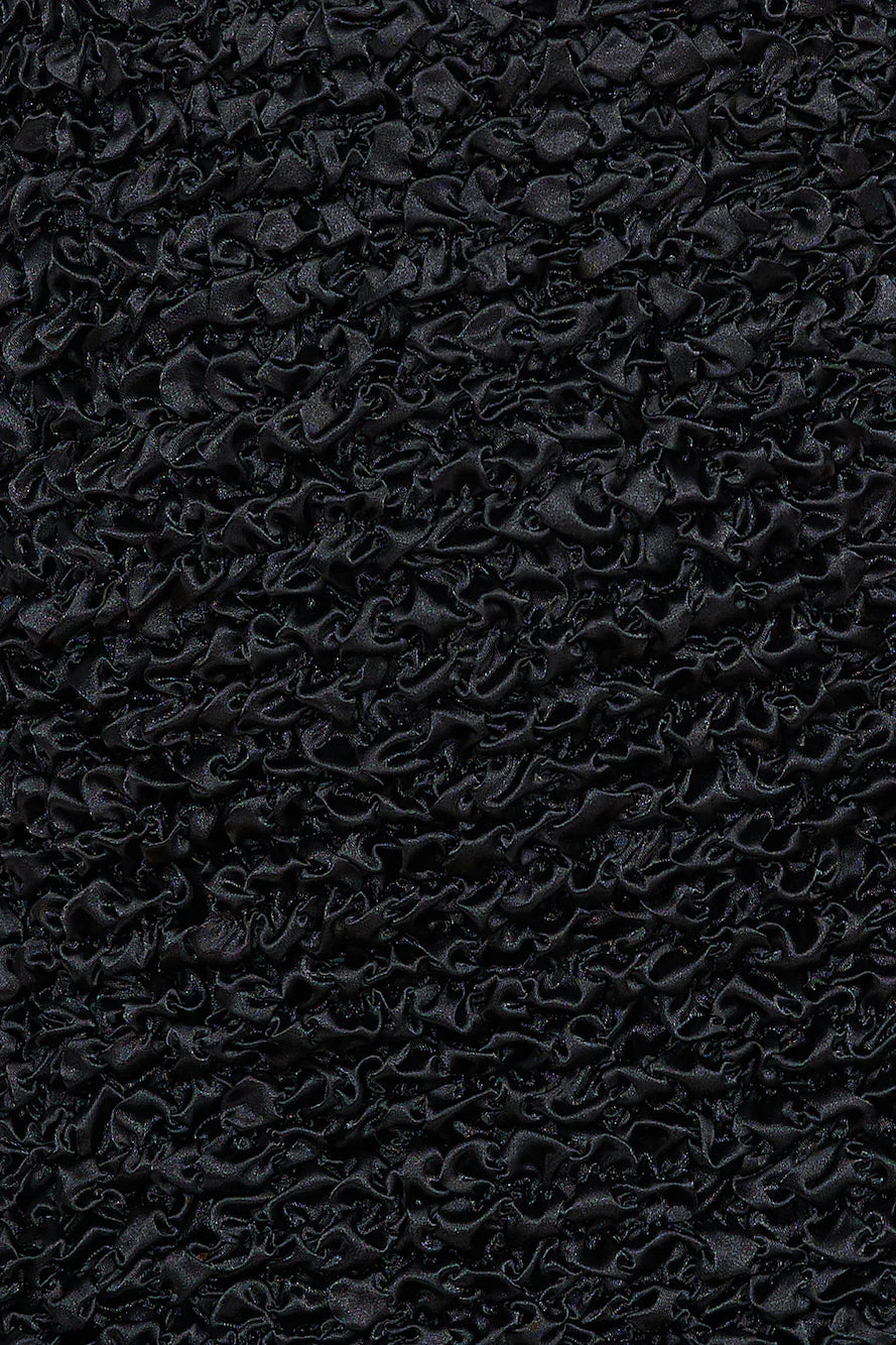 Scrunchie Mini Dress Black