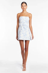 Striking Elegance Mini Dress Blue