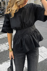 Elegant Peplum T-Shirt
