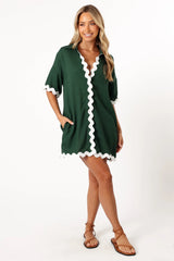 Zoe Mini Dress - Green