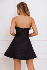Daydream Drift Strapless Mini Dress Black