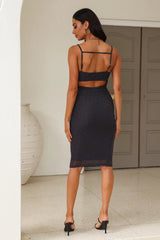 Dream Chaser Midi Dress Grey