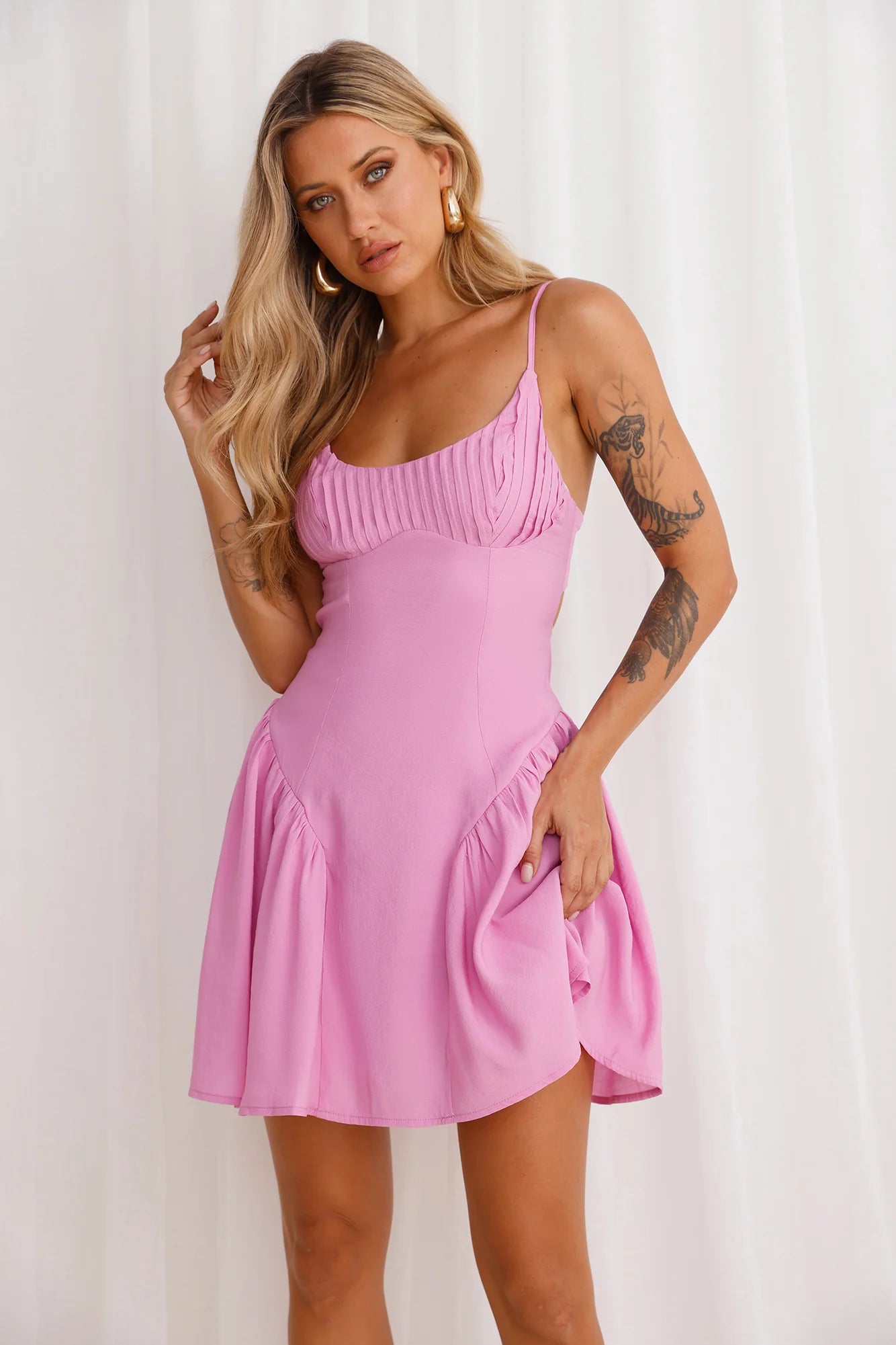 Field Of Dreams Mini Dress Purple