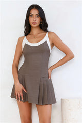 Ace The Game Romper Brown