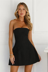 Silhouette Dream Strapless Mini Dress Black