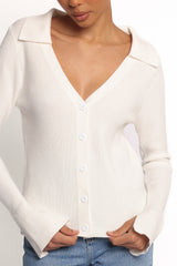 Zocco Long Sleeve Knit Top - Cream