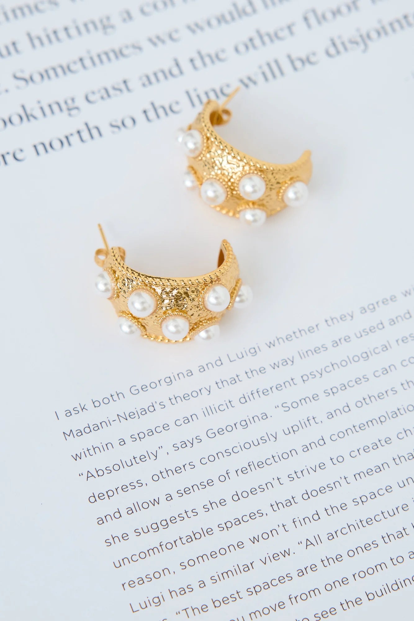 18k Gold Plated Cleo Earrings Gold