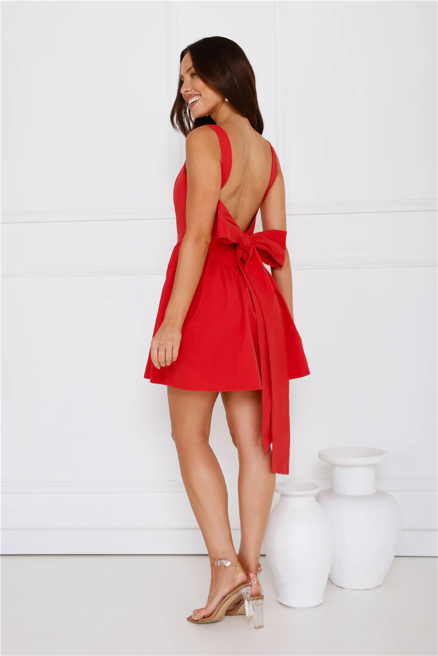 Daydreaming In Paris Mini Dress Red