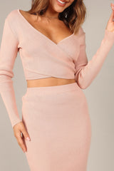 Gianna Knitted Set - Blush