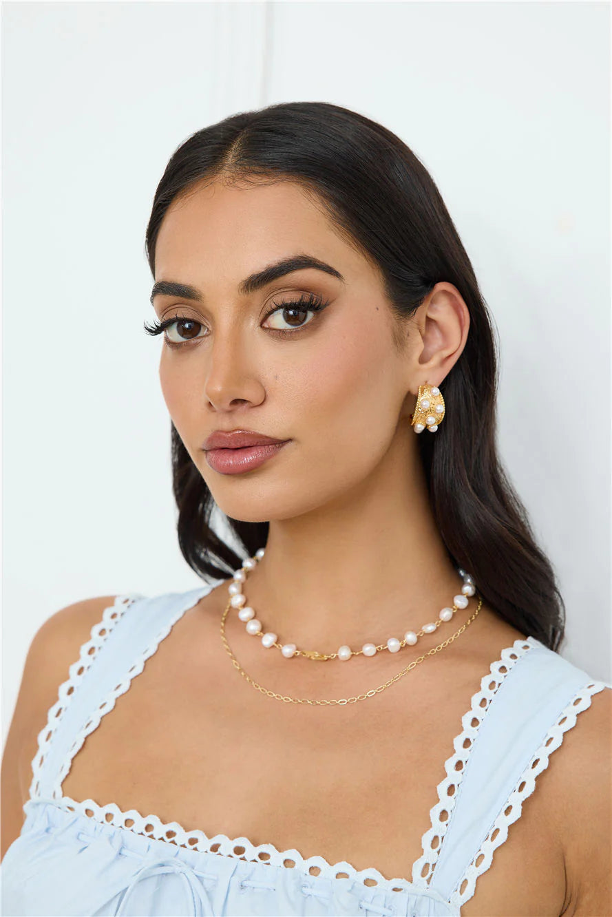 18k Gold Plated Cleo Earrings Gold