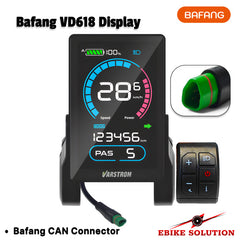 Bafang VD618 Display with additional components on a white background