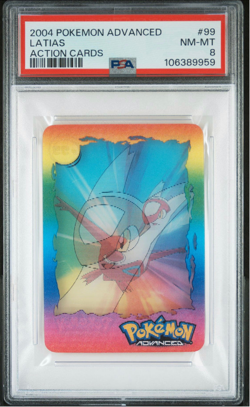 PSA 8 Latias - #99 Holo Rare Lenticular - Advanced Action Card