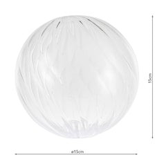 Vignette 6 Light Pendant Matt Black and Twisted Glass