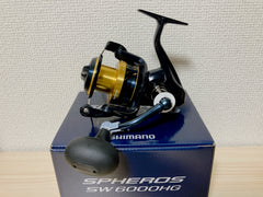 Shimano Spinning Reel 21 SPHEROS SW 6000HG Gear Ratio 5.7:1 Fishing Reel IN BOX
