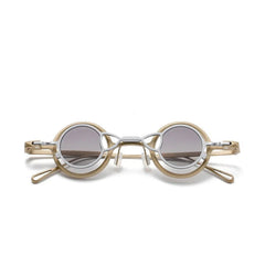 Eli Round Titanium Glasses Frame With Magnetic Sunglasses Clips