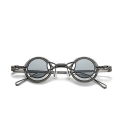 Eli Round Titanium Glasses Frame With Magnetic Sunglasses Clips