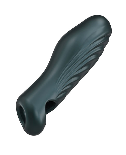 Manwan Penis Enhancement Sleeve Soft Silicone Textured Design with Integrated Ring for Intimate Stimulation