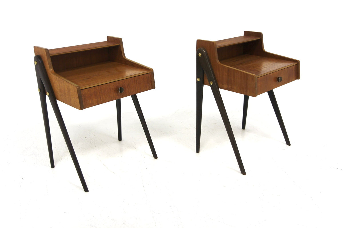 Comodini design svedese vintage anni 60 [sw27564] misure L.43 H.58 P.34