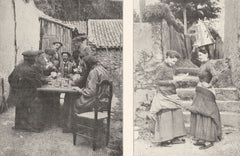 PYRÉNÉES- ATLANTIQUES. Partie de cartes entre Basques; Deux Basquaises 1900