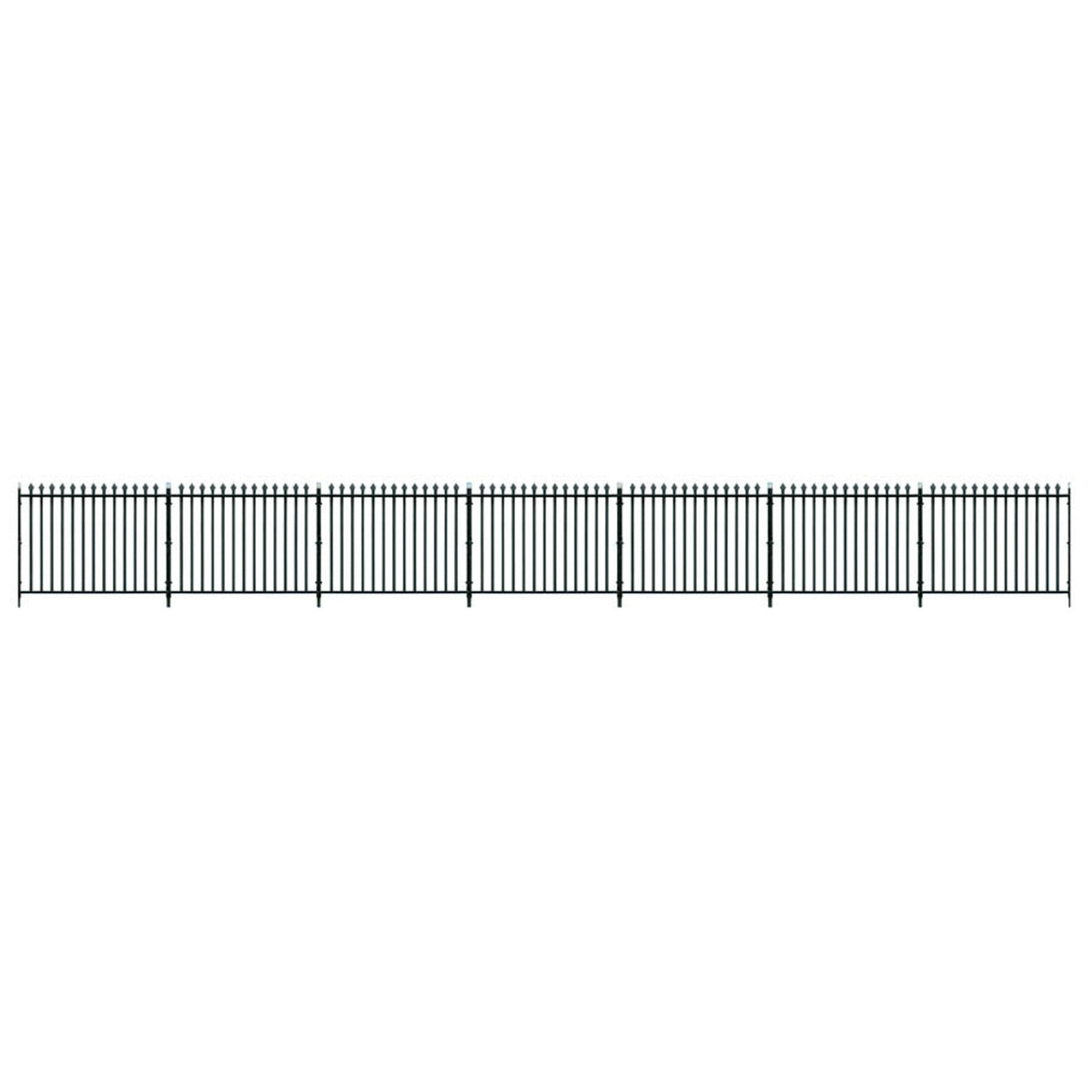GWR Spear Fencing-Straight & Gates,Fencing(890mm)1 Lge 2 sml Gates