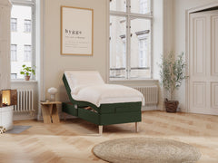 Ragna Fjäll 90x210 Dyb grøn Nordic Dream tilbyder senge med skandinavisk design og højkvalitets materialer. Oplev perfekt komfort for en god nattesøvn. Bestil din i dag!