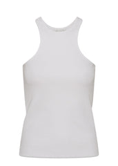 BLANCHE's Rosa Rib Tank - White. Køb toppe her.