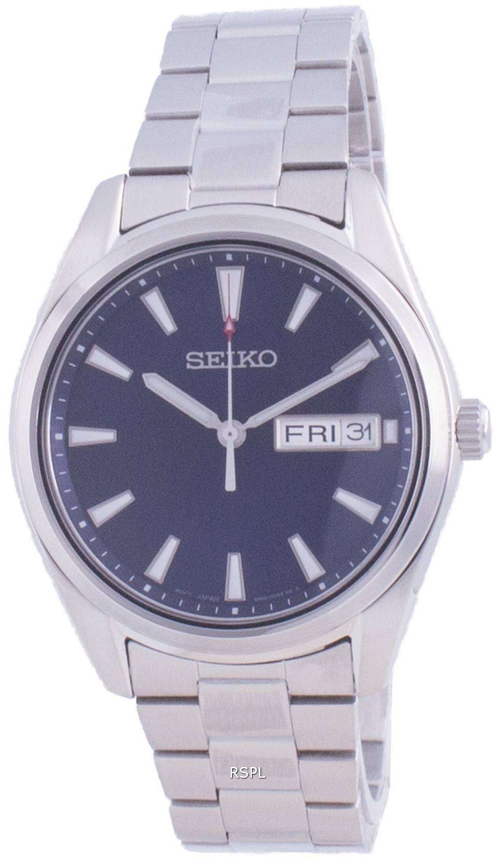 Reloj de hombre Seiko Classic Blue Dial Quartz SUR341 SUR341P1 SUR341P 100M