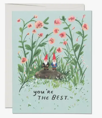 You're The Best - Holt x Palm -  Blank inside. 100lb heavyweight card stock. Offset printed. 4.25 x 5.5 inches. Printed in Los Angeles, California, USA, on recycled paper.