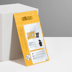 Suck Black Head Mask – Deep Cleansing with Bamboo Charcoal & Sodium Hyaluronate – Removes Blackheads, Dirt & Oil for Clear, Smooth Skin – 4pcs/pack