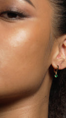 Tilda Hoop Emerald Gold Vermeil