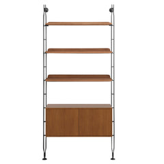 Adam Wood Shelving With Cupboard