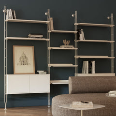 Adam Wood Shelving With Cupboard