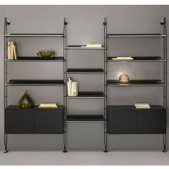 Adam Wood Shelving With Cupboard