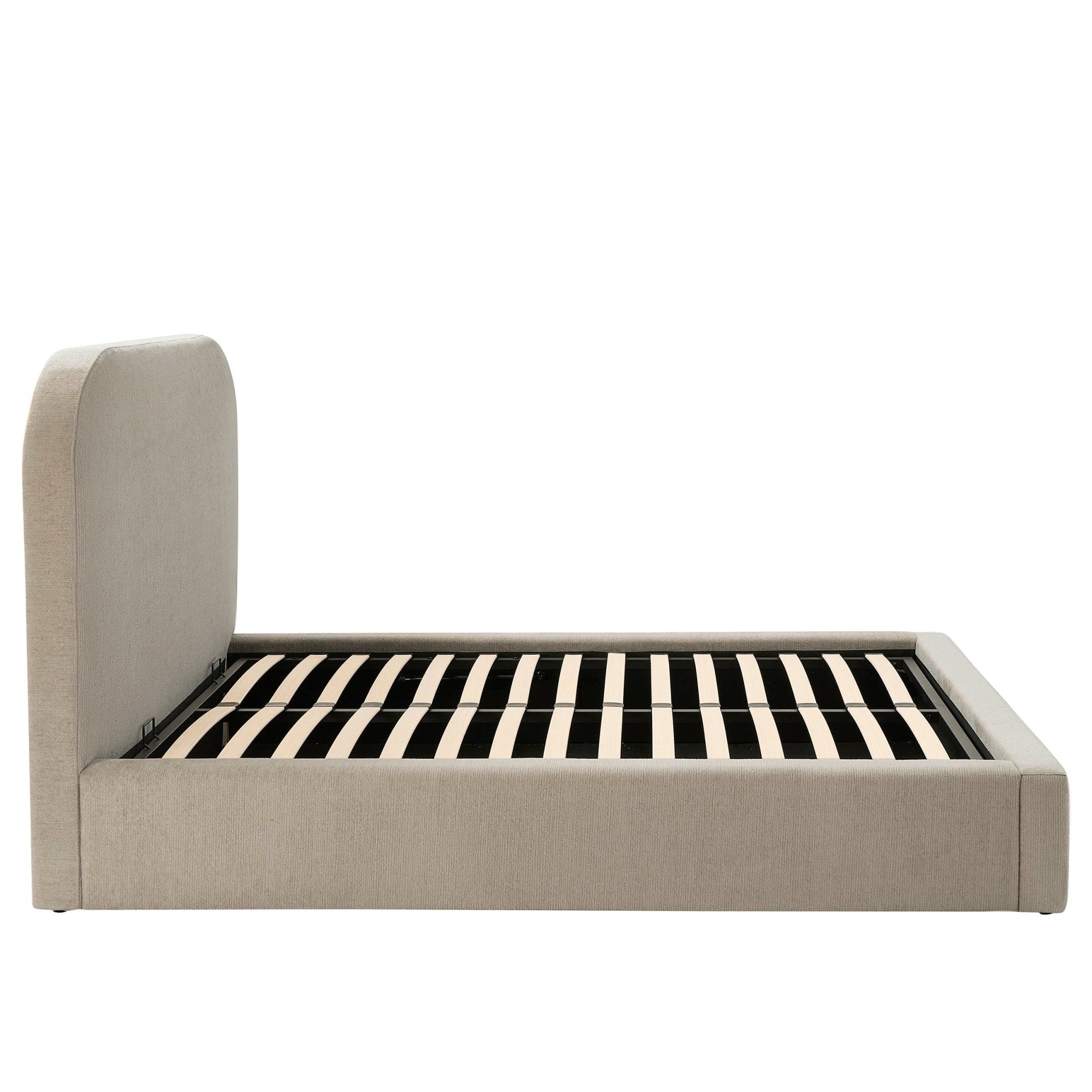 Aintree Ottoman Storage Bed - Textured Oatmeal - DUSK