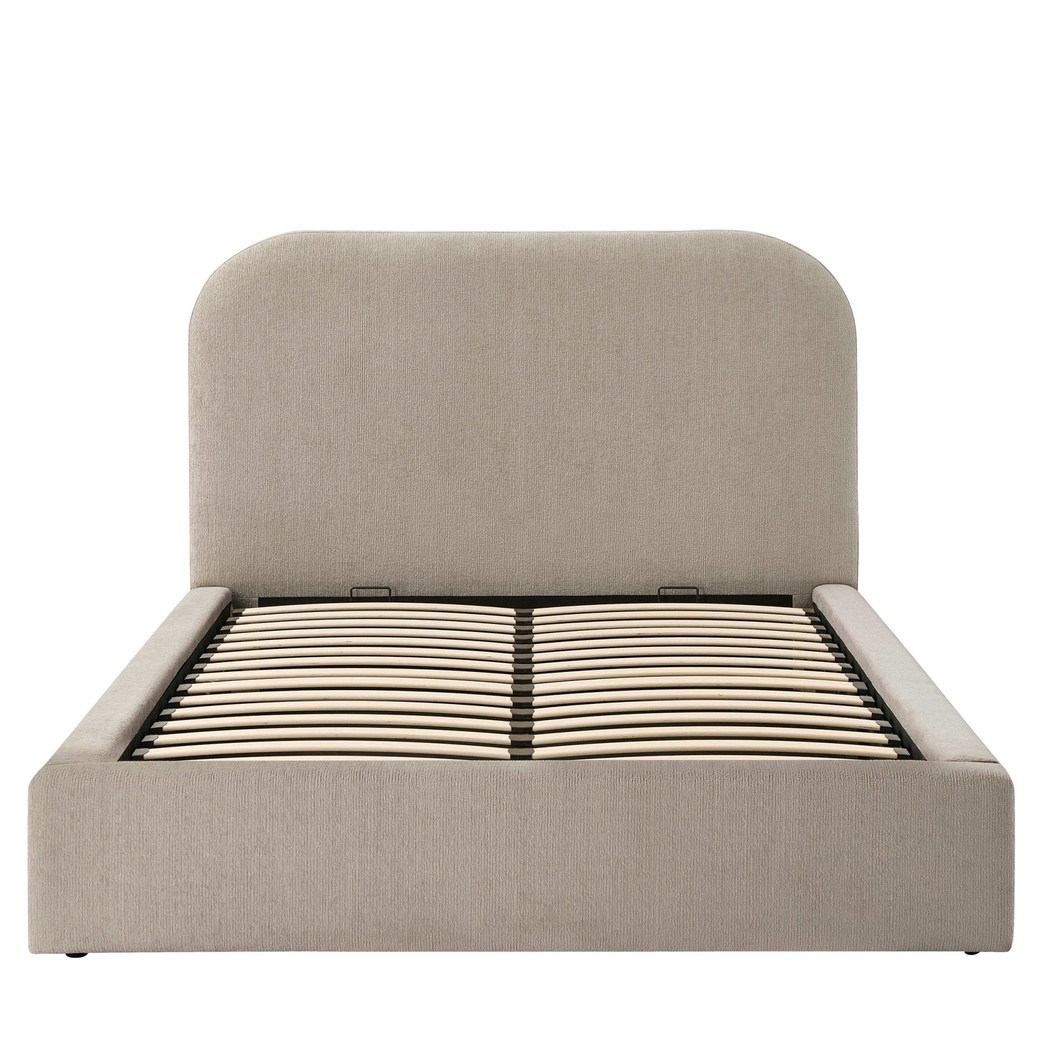Aintree Ottoman Storage Bed - Textured Oatmeal - DUSK