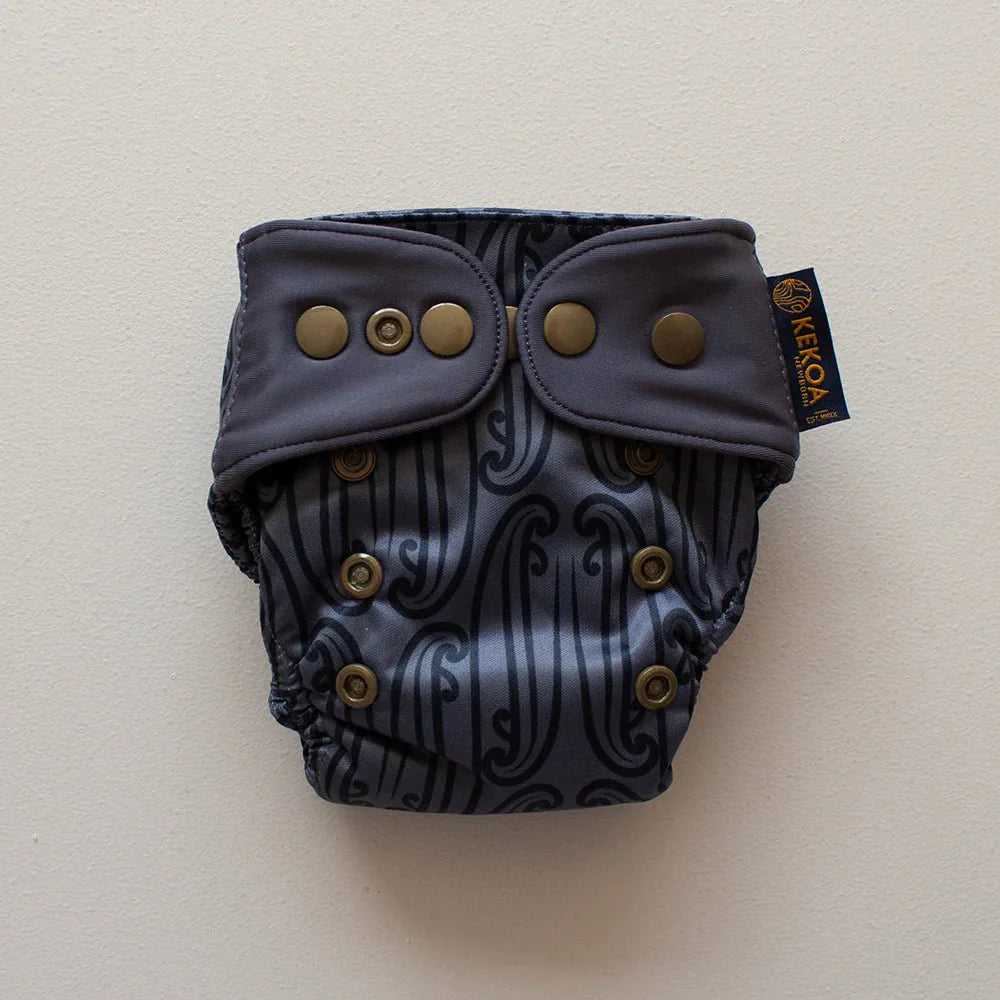 Aka Matua Charcoal - Modern - Cloth - Diapers - Cloth Diaper - Kinder Cloth Diaper Co. - Pittsburgh - Based - Small - Business - Woman - Owned