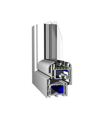 Porta con serratura in PVC 2 ante 120x240 apertura verso l'esterno