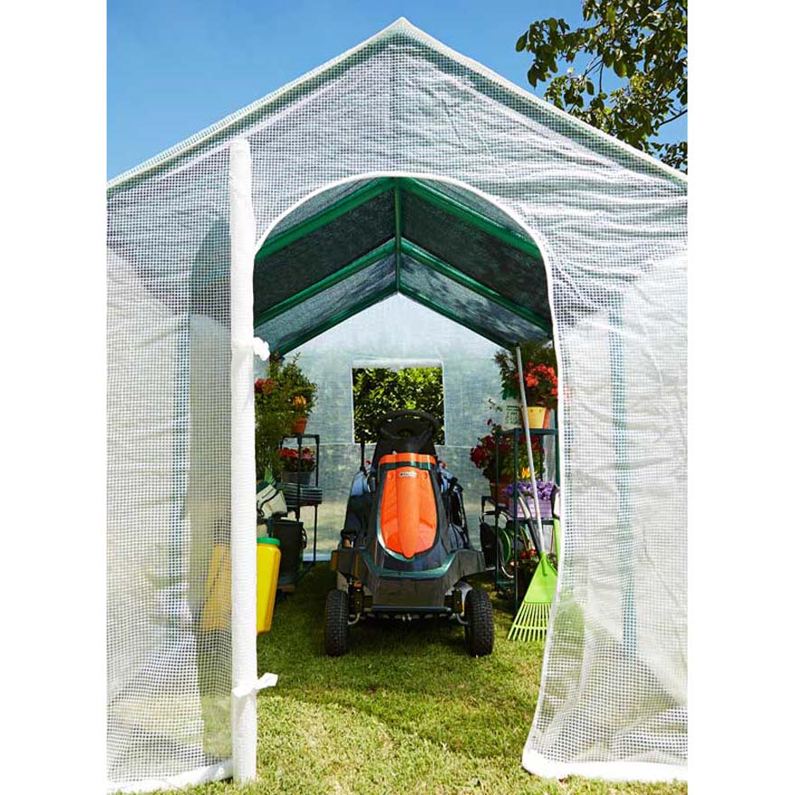 Serra da Giardino a Casetta in PVC con Telo Rama Bucaneve Verde