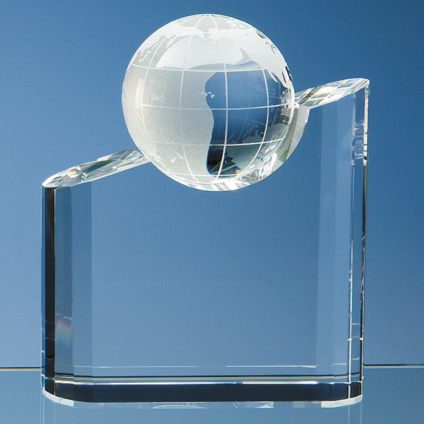 Optical Crystal Globe Mountain Award