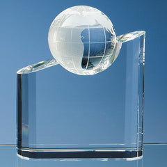 Optical Crystal Globe Mountain Award