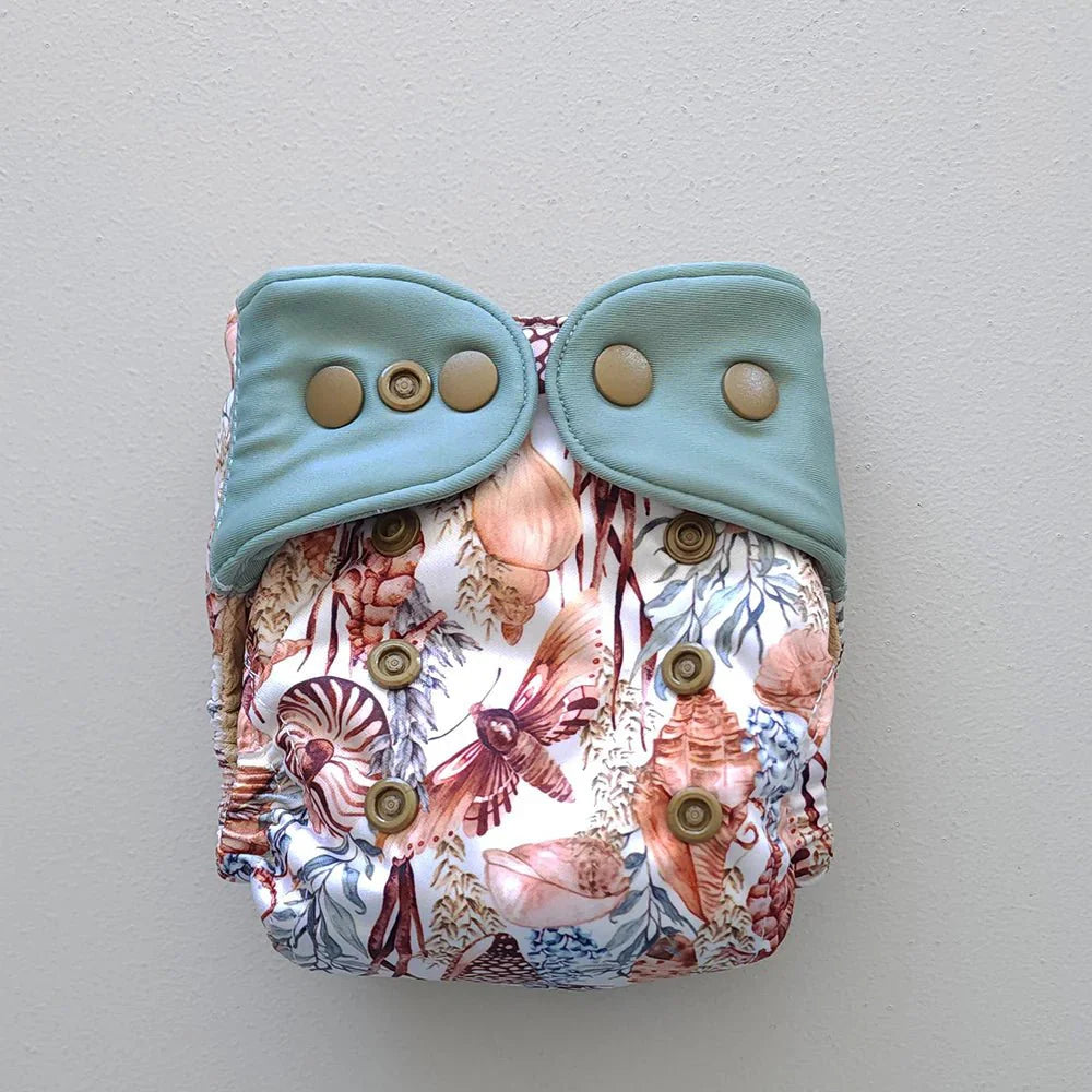 Cove (Seafoam) - Modern - Cloth - Diapers - Cloth Diaper - Kinder Cloth Diaper Co. - Pittsburgh - Based - Small - Business - Woman - Owned