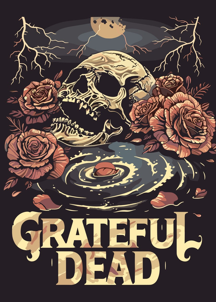 Grateful Dead Skull Roses