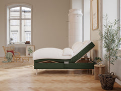 Ragna Fjäll 90x210 Dyb grøn Nordic Dream tilbyder senge med skandinavisk design og højkvalitets materialer. Oplev perfekt komfort for en god nattesøvn. Bestil din i dag!