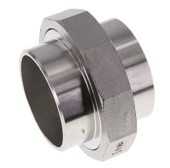 Racor recto de unión 76,1 mm Extremo para soldar Acero inoxidable Junta plana PTFE 16bar (224,8psi)