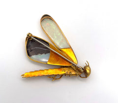 Elegante Anstecknadel mit Opal