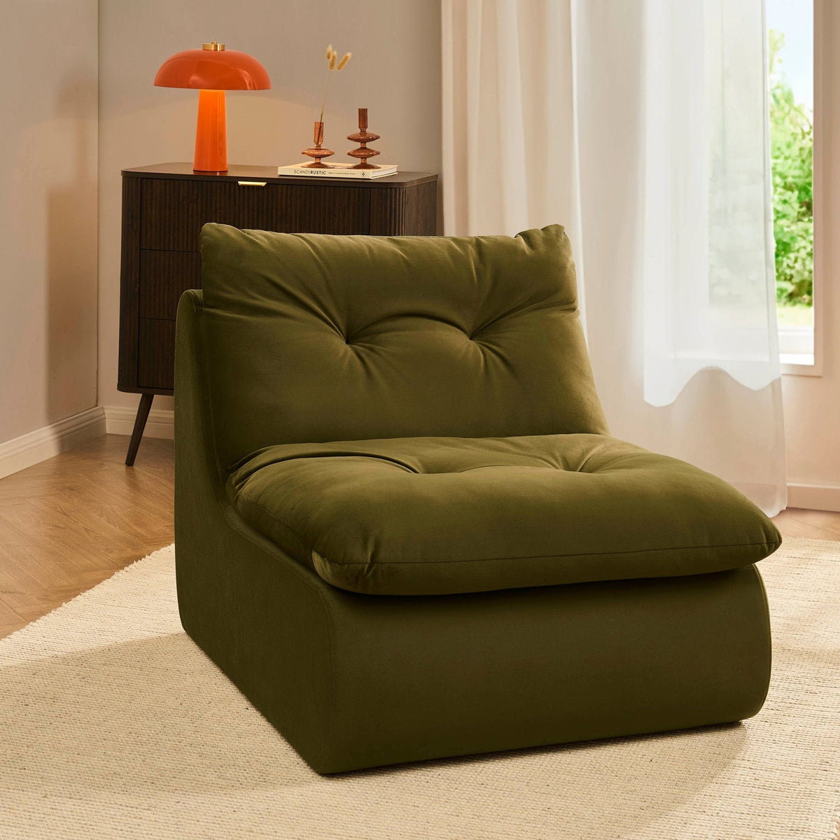 Immy Relaxed Accent Chair - Rich Green - DUSK
