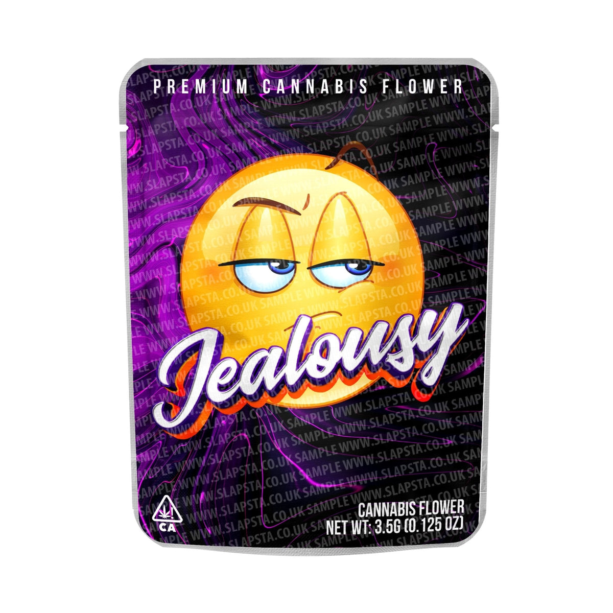 Jealousy Mylar Pouches Pre-Labeled - 3.5g (1/8oz) / No / 16pcs